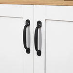 Meuble de rangement buffet cuisine avec 2 portes et 2 étagères réglables 90 x 39,5 x 88 cm