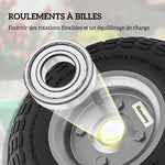 Lot de 2 Pneus Pneumatiques de Remplacement Alésage de 16mm pour Chariot de Jardin, Brouette et diable