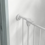 Recinto di sicurezza pieghevole e modulabile per cani, 6 pannelli con porta, altezza 100 cm, bianco