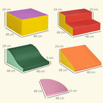 6 blocs de construction en mousse XXL pour enfants - normes EN71-1-2-3 - mousse EPE Revêtement synthétique