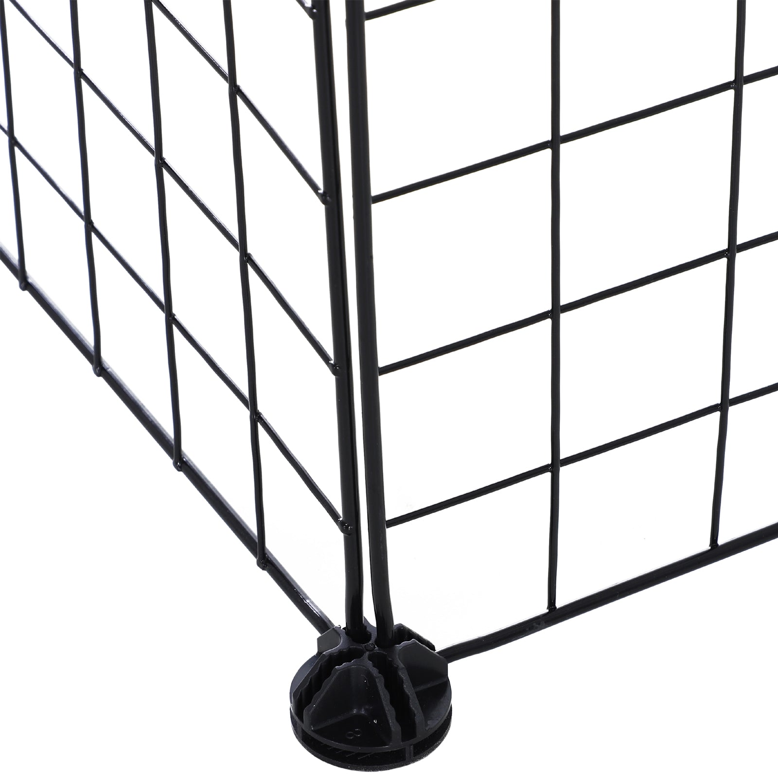 Cage parc clôture pour animaux domestiques enclos pour petits animaux modulable 2 niveaux 72 panneaux bords arrondis