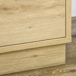 Commode design bohème en rotin avec 3 tiroirs, meuble de rangement pour le salon, le couloir, l'entrée, bois naturel