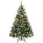 Künstlicher beleuchteter und verschneiter Weihnachtsbaum 120 cm, Weihnachtsbaum, Fernbedienung, 11 Beleuchtungsmodi, 150 LEDs, Grün