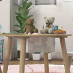 Ensemble 1 table ronde, 2 chaises pour enfant 3 pièces, dossier en forme d'ours, activités, bricolage, repas, 3-6 ans
