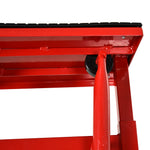 Universele verstelbare motorlift, hydraulische krik voor off-road motor, crossmotor en supermotard, rood