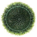 Lot de 2 boules de buis artificielles de 40 cm décoration pour intérieur ou extérieur vert foncé