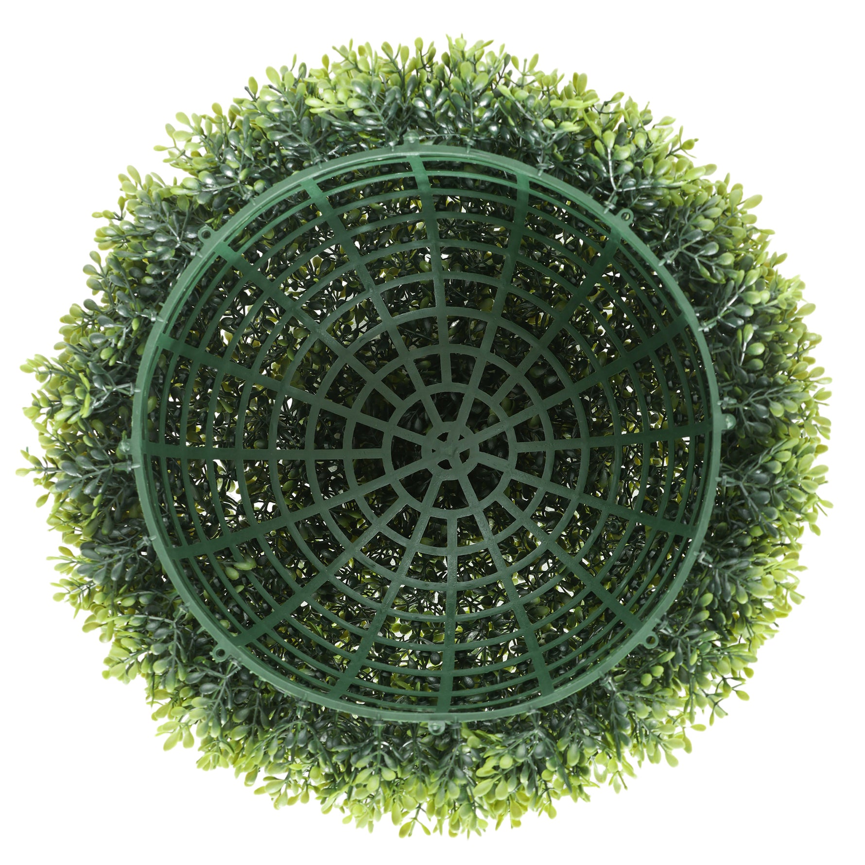Lot de 2 boules de buis artificielles de 40 cm décoration pour intérieur ou extérieur vert foncé