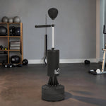 Sac de frappe boxe sur pieds punching ball brunier 3 en 1 avec ballon de vitesse bras flexible rotatif hauteur réglable