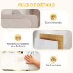 Meuble rangement enfant rangement jouets enfant 6 bacs amovibles et grand coffre à roulettes 100x30x80cm multicolore