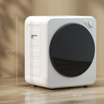 Sèche-linge à évacuation portable 2,5 Kg, sèche-linge électrique 400/800 W, 5 modes de séchage, 48 x 44 x 57 cm, blanc