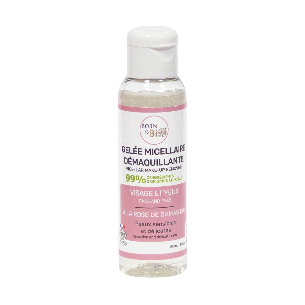 Gelée micellaire démaquillante  - À la Rose de Damas Certifiée Bio