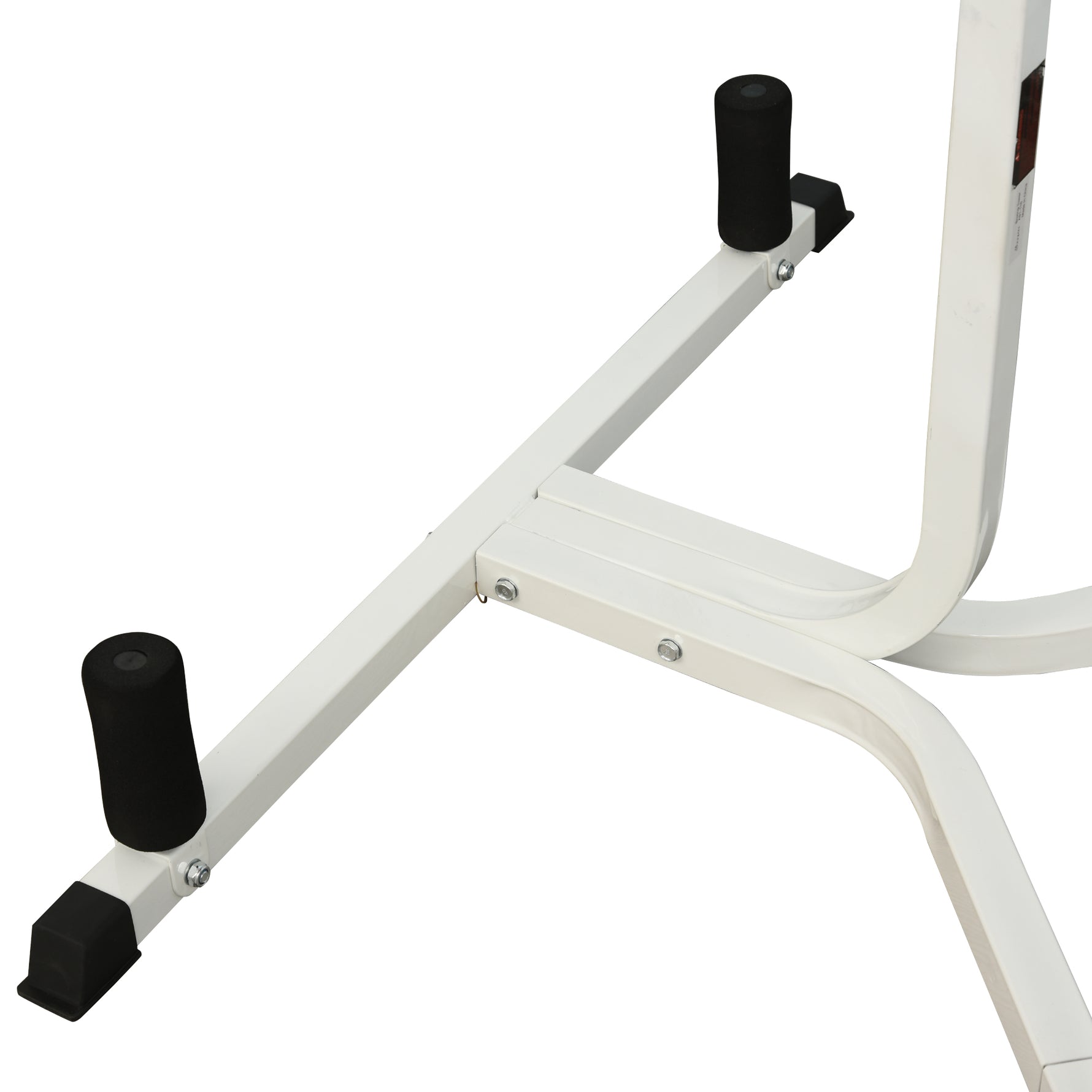 Support pour sac de frappe sur pieds autoportant 2 en 1 avec poire de vitesse 156 x 115 x 224 cm blanc