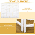 Paravent intérieur en bois séparateur de pièce cloison pliable 4 panneaux 160 x 170 cm blanc