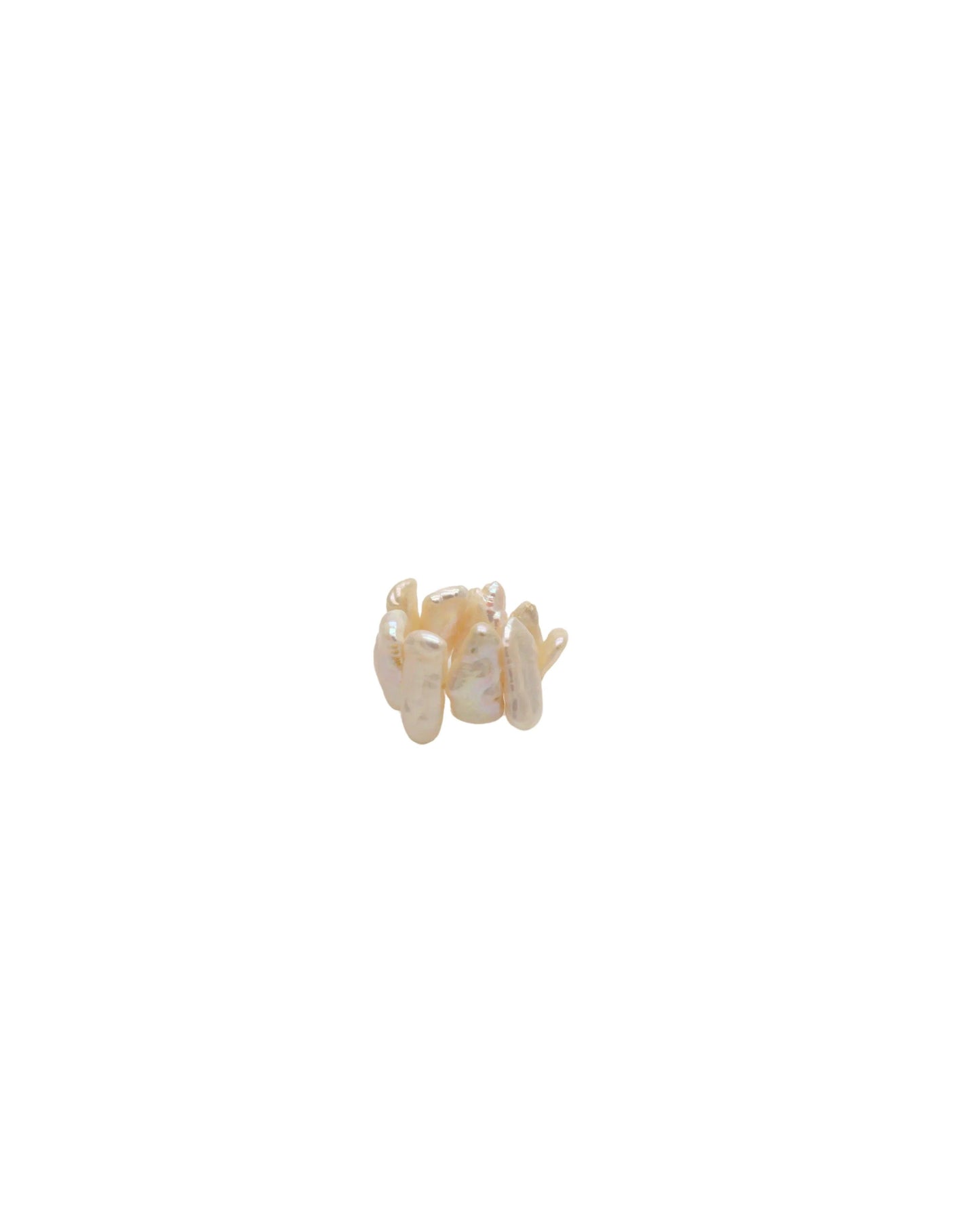 Bague Eva en perles de culture baroques