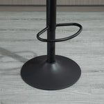 Lot de 2 tabourets de bar style vintage hauteur réglable pivotant avec repose-pied marron