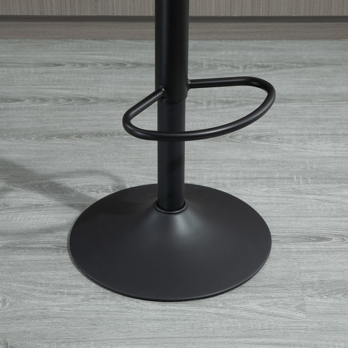 Lot de 2 tabourets de bar style vintage hauteur réglable pivotant avec repose-pied marron
