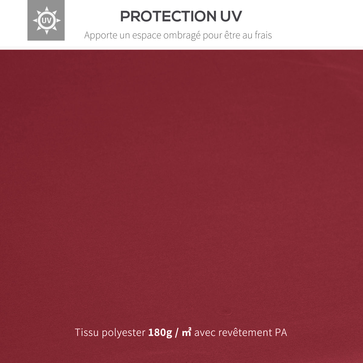 Toit de Remplacement pour pavillon de Jardin Toile de Rechange pour pavillon tonnelle Tente 3 x 3 m Rouge vineux-3