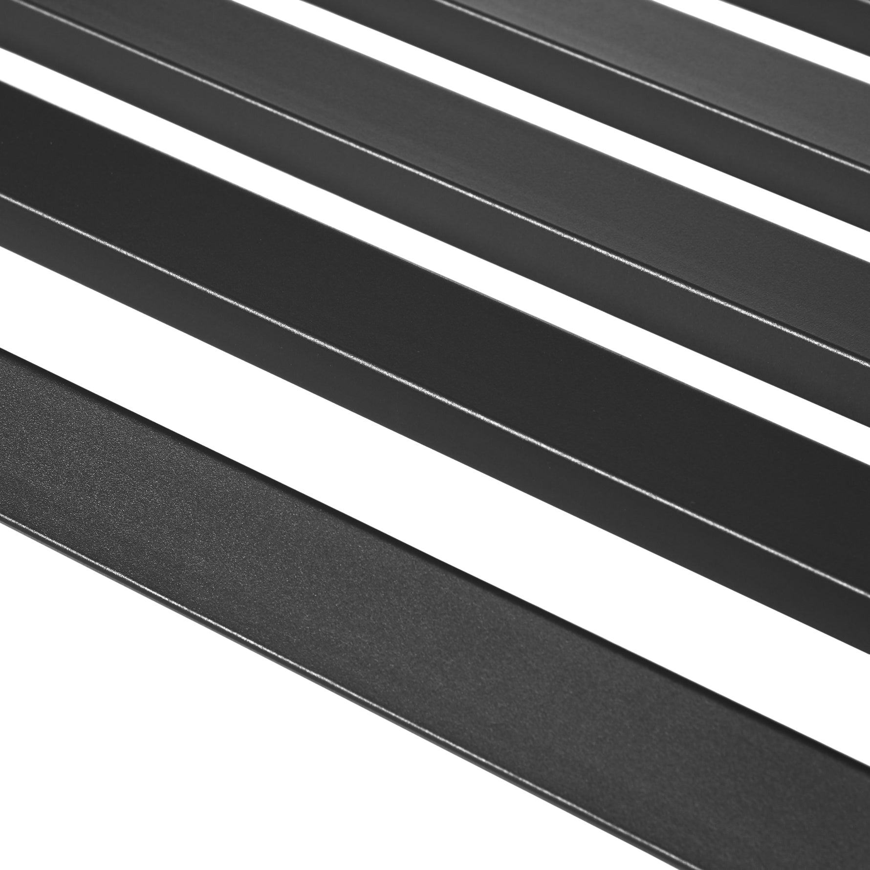 Banc de Jardin Design Contemporain 2 Places dim. 127L x 58l x 82H cm métal époxy Noir