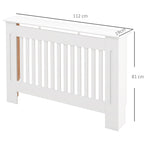 Erradiadore-estalkia, erradiadore-estalki dotorea, panela, armairua, 112L x 19S x 81A cm, MDF, zuria