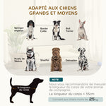 Canapé pour chien chat design scandinave coussin moelleux amovible pieds bois massif 100 x 62 x 32 cm beige