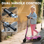 Trottinette électrique pliante pour enfant de 7+ans, 120W Vitesse max 12km/h, 75x36x82-93 cm rose