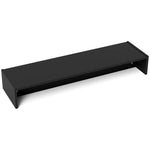 Rehausseur écran PC bureau support d'écran d'ordinateur de 100 cm support moniteur avec deux compartiments, noir