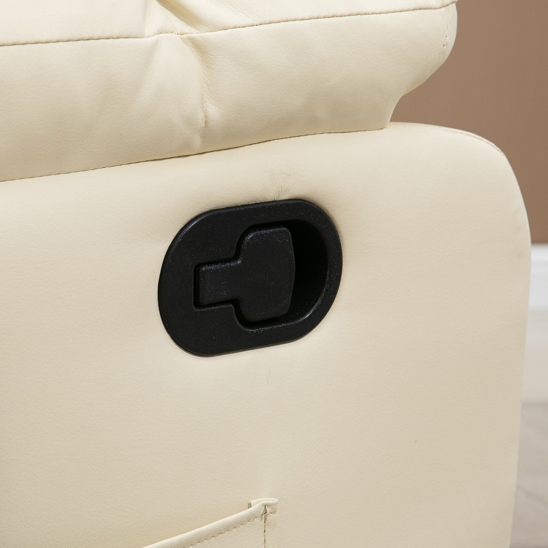 Fauteuil de massage fauteuil de relaxation massant dossier inclinable repose-pied fauteuil TV revêtement synthétique