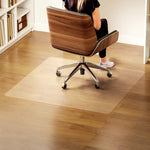 Tapis de chaise de bureau rectangulaire, antidérapants en plastique transparent 120x120cm