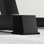 Bizeps-Hantelbank, 2-in-1 Bizeps-/Trizeps-Maschine, Sitzhöhe 5-fach verstellbar 105x95x80 cm schwarz