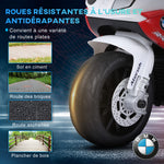 Moto électrique enfants, 3 roues sous licence BMW S1000 RR, 6V et 2,5 Km/h, voiture électrique enfants avec effets lumineux et sonores, moto enfant, charge max. 20 kg, rouge