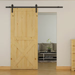 Kit de Porte Coulissante, Système Galandage pour Porte d'une Épaisseur de 35-45 mm et Largeur Max. 1 m, Charge