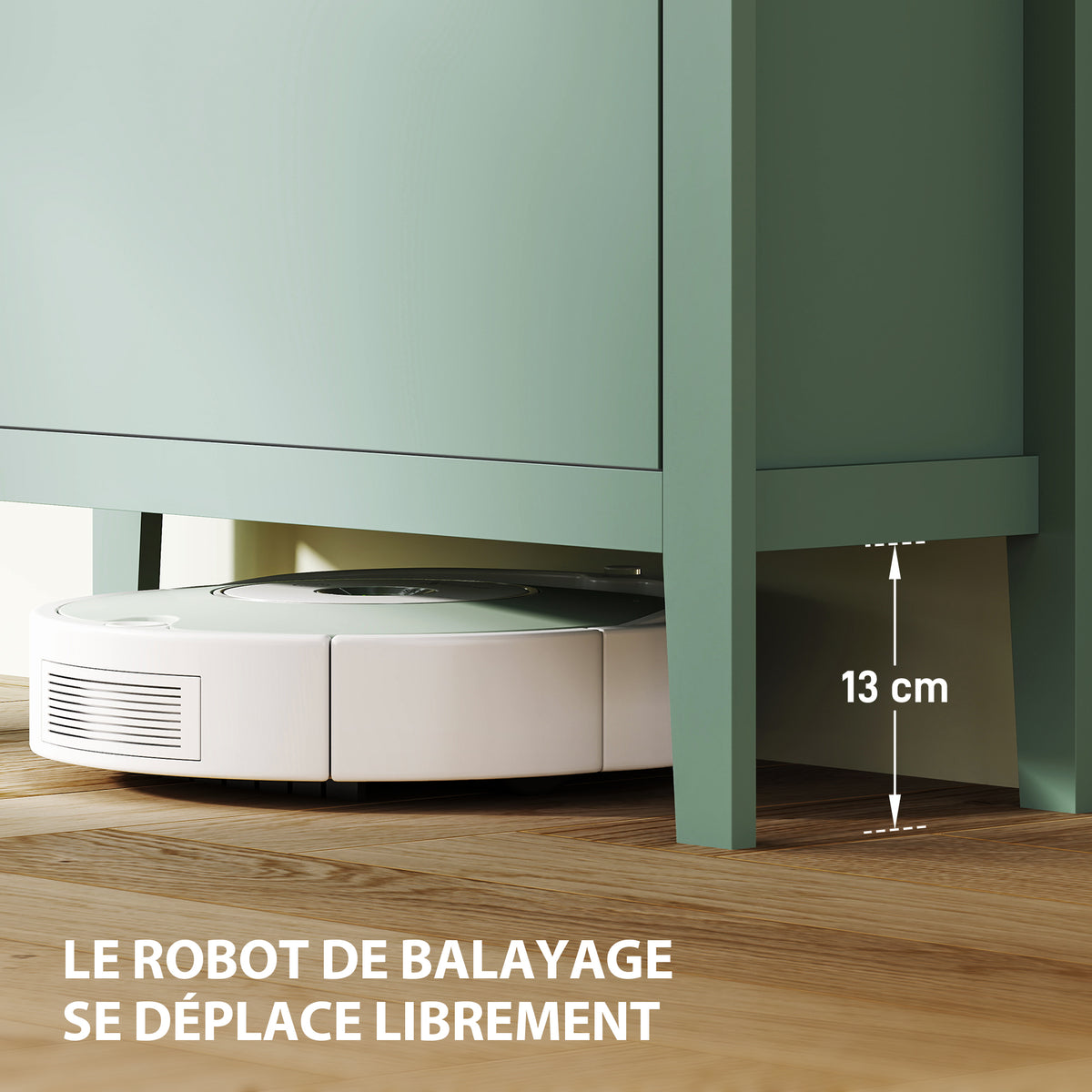 Meuble à chaussures 14 paires, armoire à chaussures avec 2 tiroirs rabattables, étagères amovibles et réglables, vert