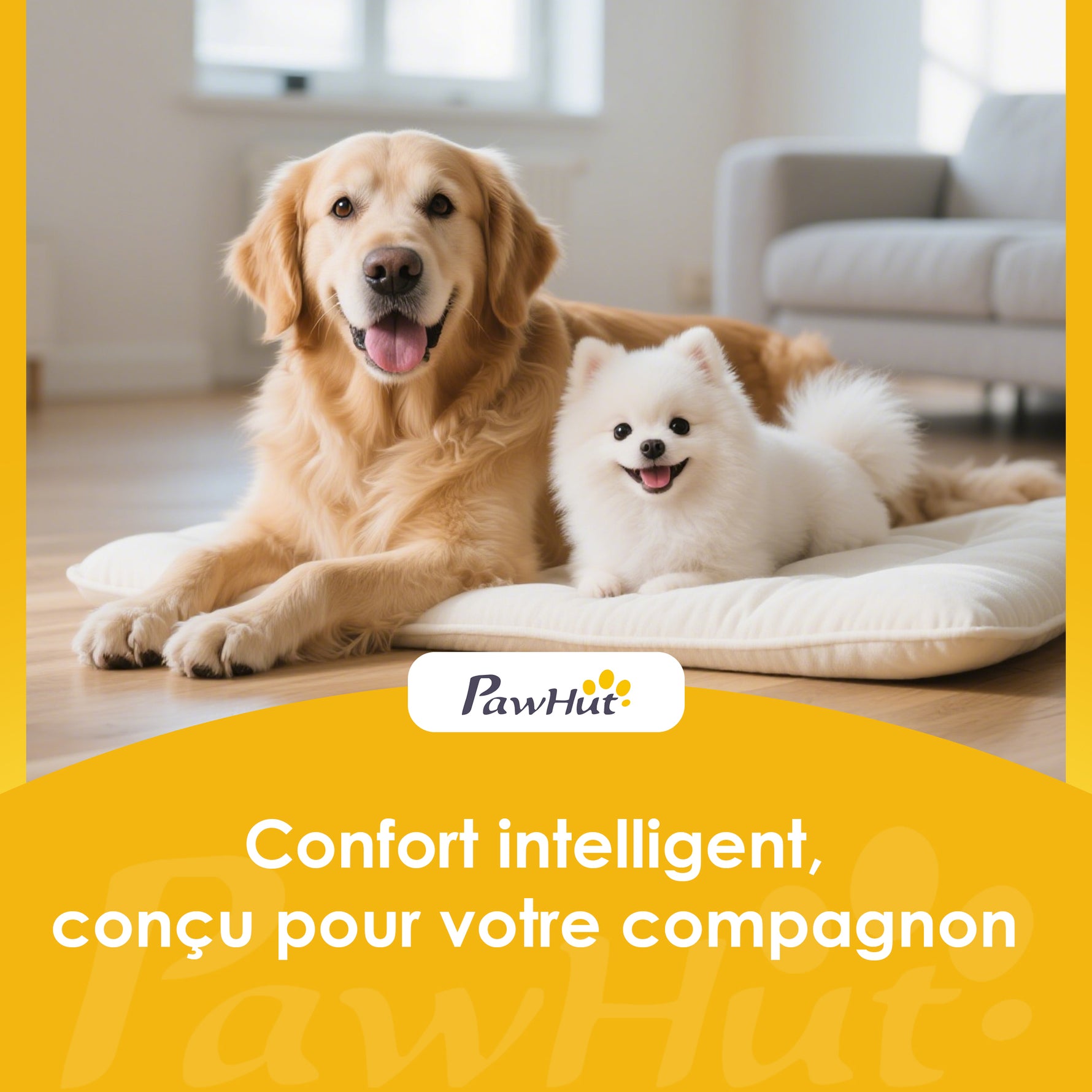 Siège auto pour chien avec ceinture de sécurité et fixation siège de voiture pour chien rembourré 49x53x36cm bleu marine