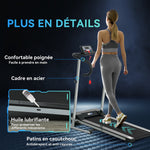 Tapis de course Fitness électrique pliable - .fr x FFHandball - 1 à 10 Km/h écran multifonctions - puissance 500 W