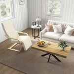 Table Basse rectangulaire table d'appoint Style Industriel en métal Noir et Plateau aspect Bois - dim. 110 x 60 x 45cm
