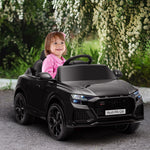 Audi RS Q8 Elektroauto für Kinder, lizenziert, Elektrofahrzeug mit Fernbedienung, USB, Bluetooth, Schwarz