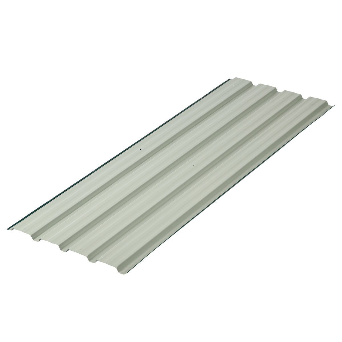 Lot de 12 panneaux en acier galvanisé Résistant aux Intempéries, vert, dim. d'un panneau 129L x 45l cm