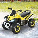 Portapersona Bambini SENZA Motore Quad 18-36 Mesi dim. 67L x 38l x 44H cm Effetti Luminosi e sonori Giallo Nero NON ELETTRICO