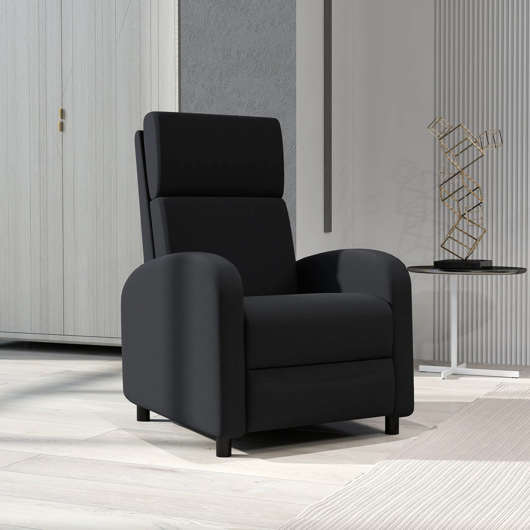 Fauteuil relax fauteuil inclinable salon fauteuil de relaxation - dossier réglable jusqu'à 160° repose-pieds intégré