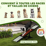 Agility sport pour chien bascule équipement entrainement chien bois sapin pré-huilé feutre bitumé antidérapant gris noir