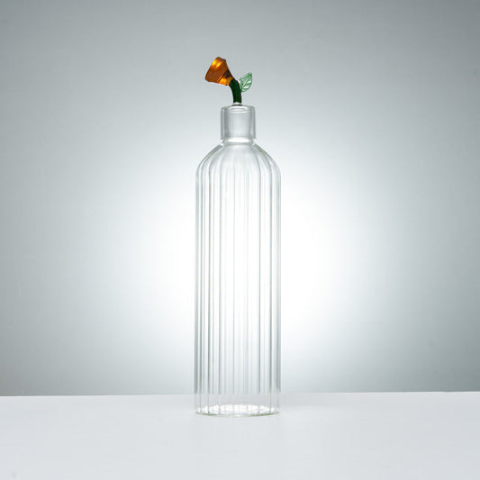 Carafe en verre Design + 1 Charbon de bambou français