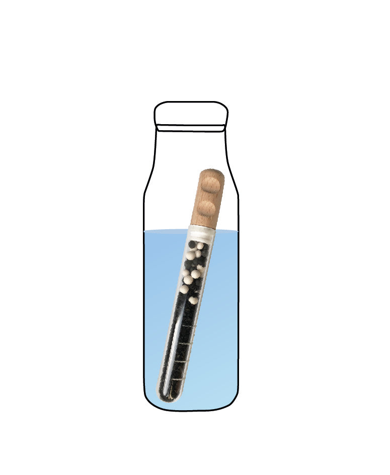 Duo filtrant : céramiques filtrantes + charbon végétal actif - filtre à eau naturel