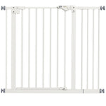 Barrière de sécurité animaux porte fermeture automatique système de double verrouillage sans perçage 1 extension blanc