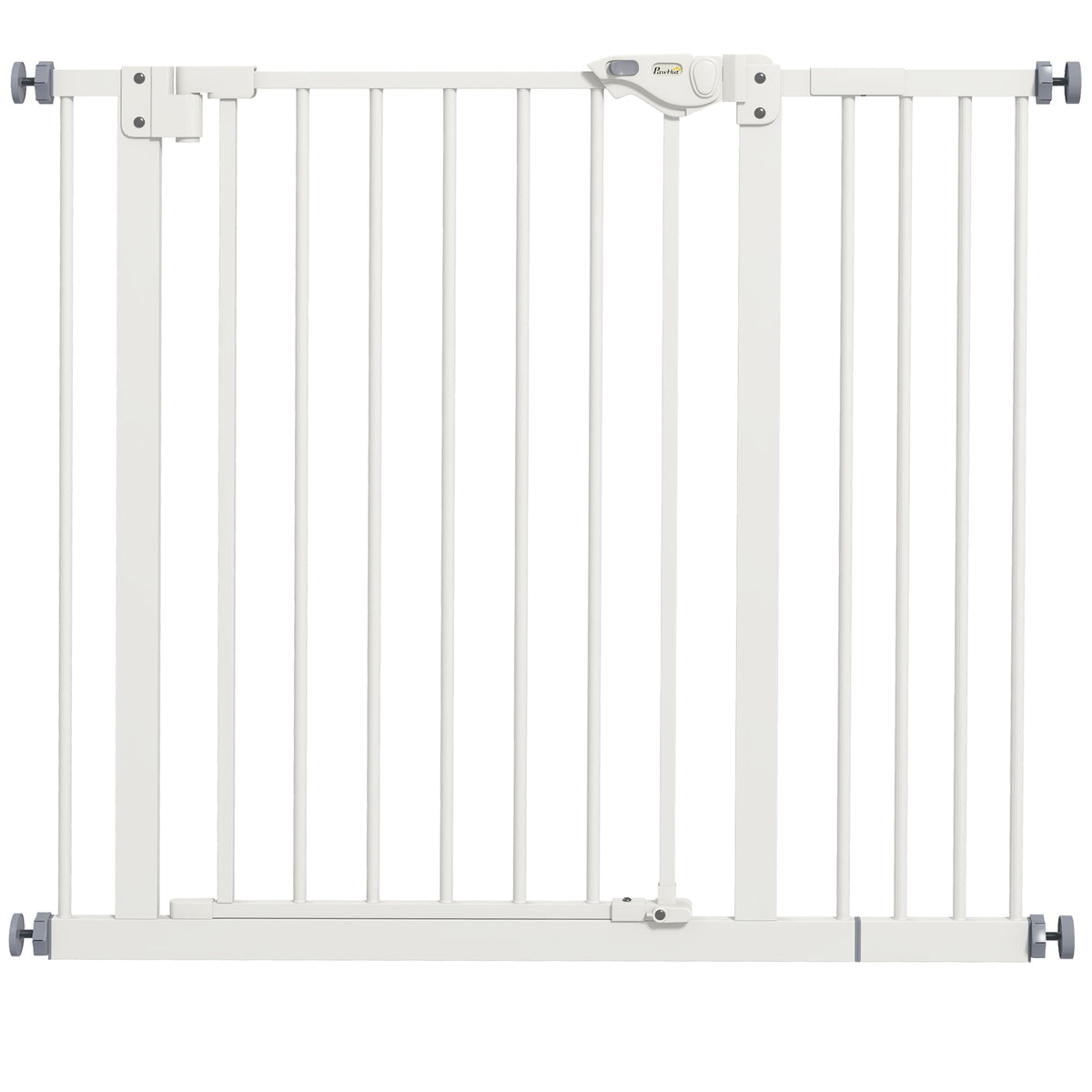 Barrière de sécurité animaux porte fermeture automatique système de double verrouillage sans perçage 1 extension blanc