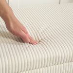 Banc de rangement bout de lit en velours côtelé avec couvercle, pour salon, chambre, entrée, 112 x 42 x 40 cm, beige