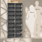 Rangements pour CD et DVD 18 compartiments capacité max. 640 CD/360 DVD 430 Blu-ray 78,5 x 24 x 175 cm gris clair