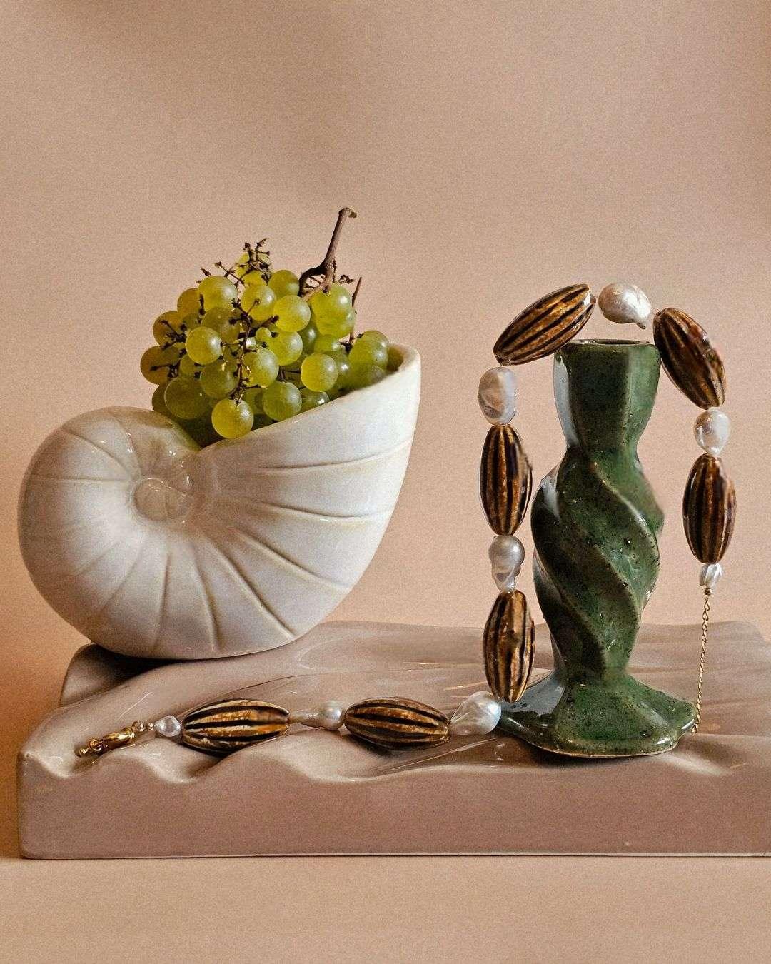 Collier Amber en perles de culture baroques