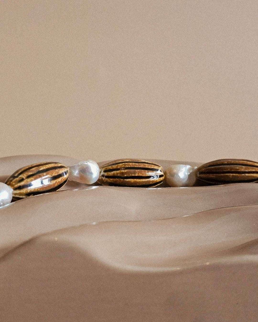 Collier Amber en perles de culture baroques