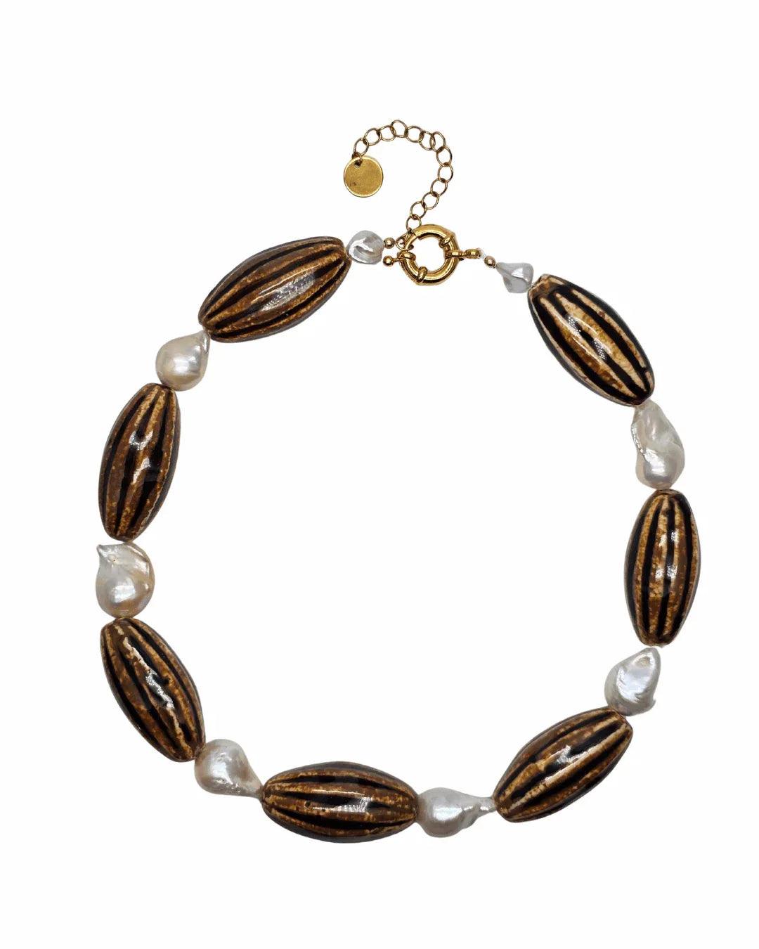 Collier Amber en perles de culture baroques