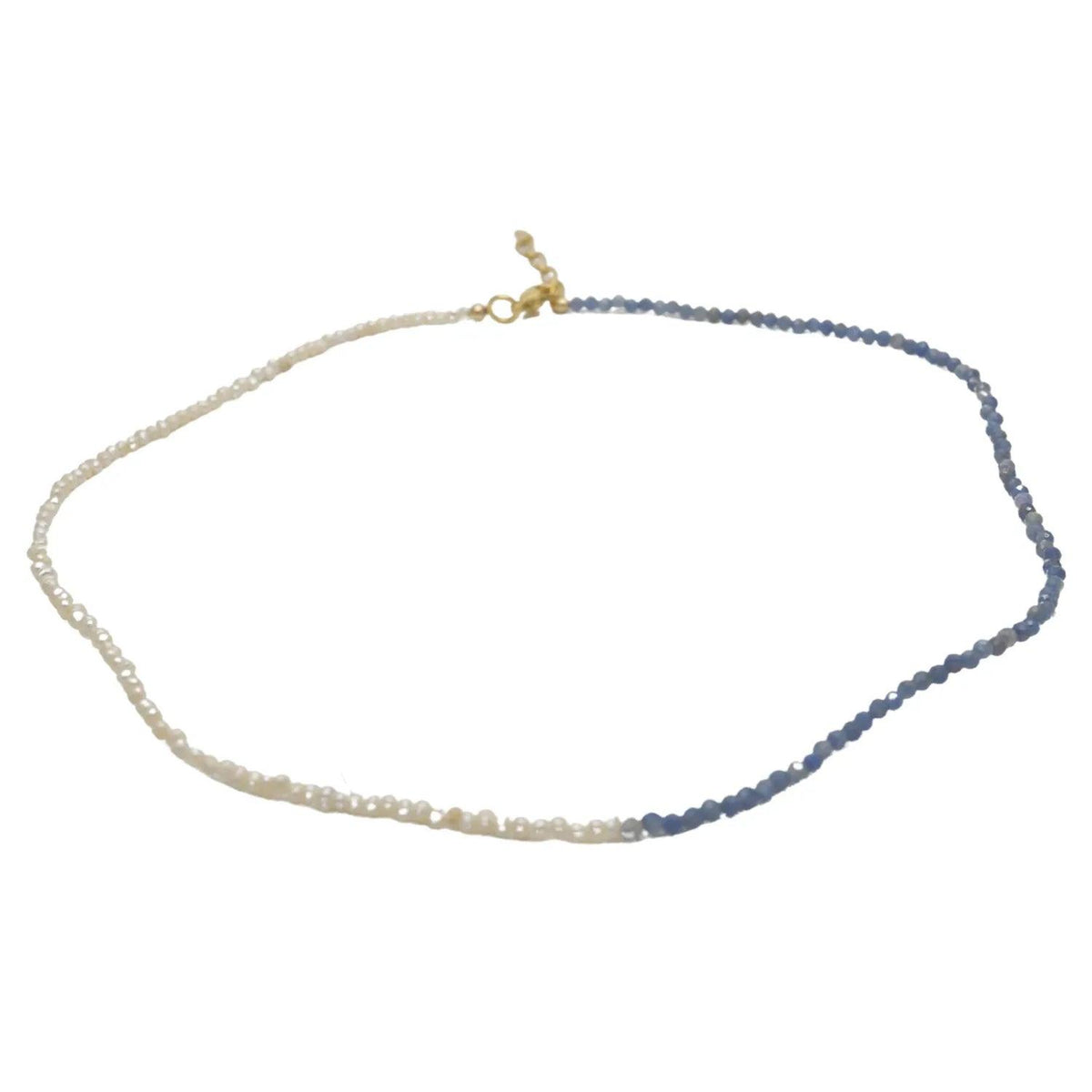 Collier Emmie bi-matière en perles de culture